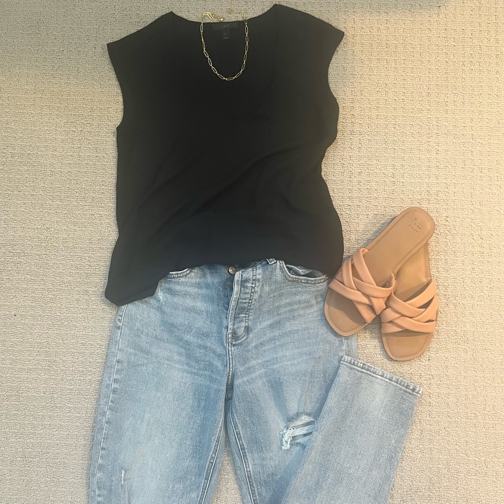 J Crew Black Capsule Wardrobe Top